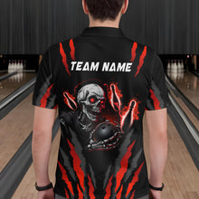 Load image into Gallery viewer, Skull Bowling Custom Men Bowling Polo &amp; Quarter-Zip Bowling Team Jerseys HNT47