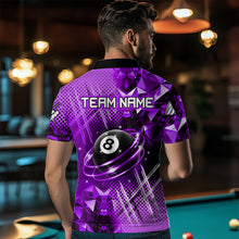 Load image into Gallery viewer, Purple Billiard Shirt 8 Ball Billiard Jersey for Men Billiard Gifts for Men Polo &amp; 1/4 Zip NNT25