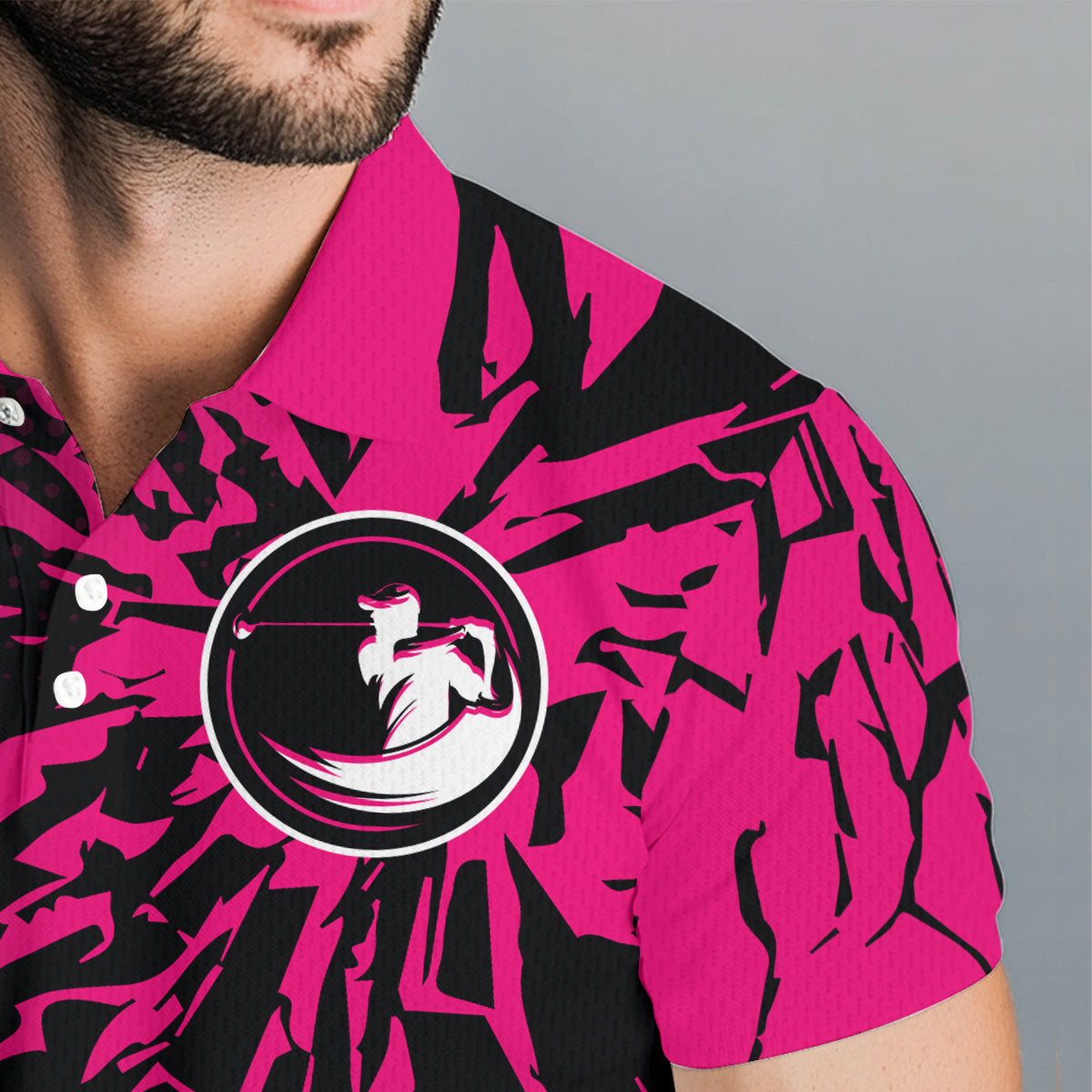 Pink Golf Polo Shirt Custom Golf Shirts for Men and Women Team Golf Apparel MMG58