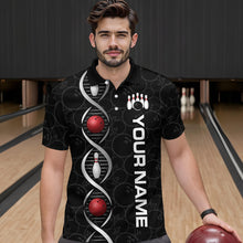 Load image into Gallery viewer, DNA Bowling Shirt Bowling Jersey Men Personalized Bowling League Polo &amp; 1/4 Zip HNT34