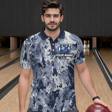 Load image into Gallery viewer, Custom Bowling League Shirts For Men with Name, Personalized Bowling Team Jerseys HNT41
