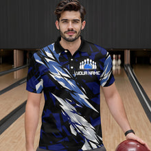 Load image into Gallery viewer, Custom Bowling League Shirts For Men with Name Bowling Team Jerseys Polo &amp; Quarter- Zip HNT37