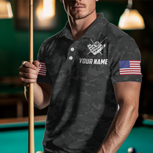 Load image into Gallery viewer, Billiard Shirt for Men US Flag Eagle Billiard Jersey 8 Ball Billiard for Men Team Shirt NNT24