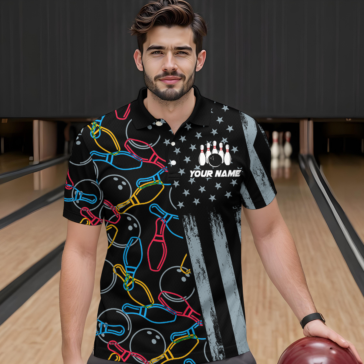 Customize Bowling Shirts for Men Women and Team Bowling Polo & 1/4 Zip Shirt MBL52