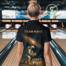 Load image into Gallery viewer, Astronaut Bowling Shirts for Men Women Team Custom Bowling Polo and Quarter Zip MBL152