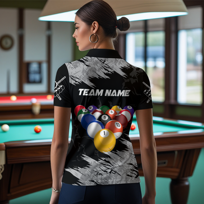 Billiard Shirt Billiard Jersey for Men Billiard Gifts for Women Team 8 Ball Polo & 1/4 Zip NNT13