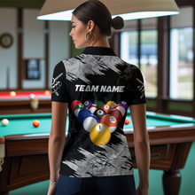 Load image into Gallery viewer, Personalized Billiard Shirt Billiard Jersey for Women Billiard Gifts for Women Team 8 Ball Pool Billiard Polo &amp; 1/4 Zip NNT13