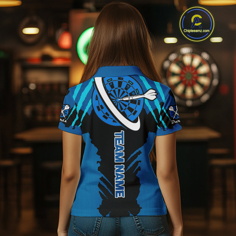 Blue Darts Shirt With Claw Mark Design – Custom Team & Name Shirt For en NYN0340