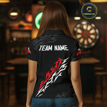 Load image into Gallery viewer, Men&#39;s Custom Dart Shirts With Red - White Streaks And Dartboard, Team Jerseys NYN0250