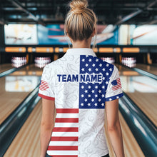Load image into Gallery viewer, American Flag Bowling Shirt Patriotic Bowling Shirts for Men Women Bowling Jersey MBL24