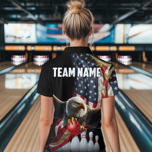 Load image into Gallery viewer, Custom Eagle Bowling Team Jersey American Bowling Polo Shirt for Men Women QZT636