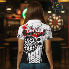 Load image into Gallery viewer, Dartboard Halftone Hexagon Grunge Darts Shirt For Women - Personalized Name For Players NYN0681