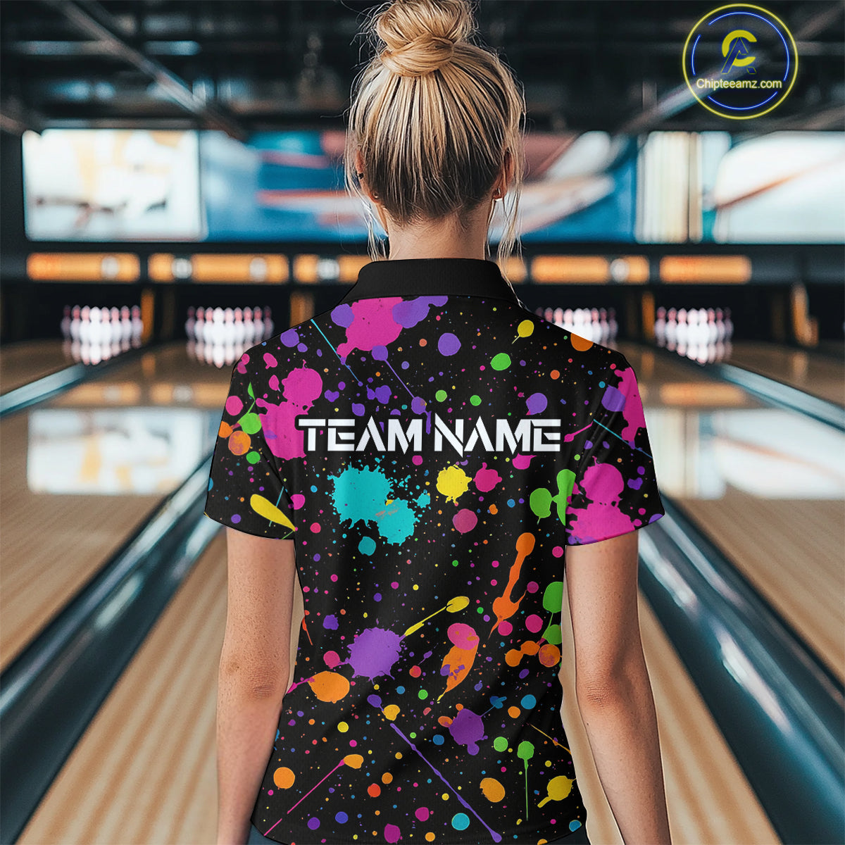 Colorful Watercolor Bowling Shirt for Men Women Custom Team Bowling Polo & Quarter Zip MBL98