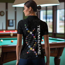 Load image into Gallery viewer, Personalized Billiard Jersey DNA 8 Ball Pool Women Billiard Shirt for Women Team Polo &amp; 1/4 Zip NNT35