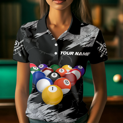 Billiard Shirt Billiard Jersey for Men Billiard Gifts for Women Team 8 Ball Polo & 1/4 Zip NNT13