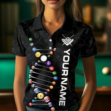 Load image into Gallery viewer, Personalized Billiard Jersey DNA 8 Ball Pool Women Billiard Shirt for Women Team Polo &amp; 1/4 Zip NNT35