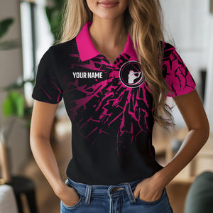 Pink Golf Polo Shirt Custom Golf Shirts for Men and Women Team Golf Apparel MMG58