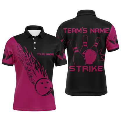 Strike Bowling Polo Shirt For Men Custom Bowling Jersey Bowing Team Shirts BDT192