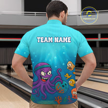 Load image into Gallery viewer, Custom Octopus Bowling Shirt for Team Bowling Jersey for Men Bowling Accessories QZT769