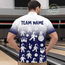 Load image into Gallery viewer, Astronaut Bowling Shirts for Men Women Team Bowling Polo &amp; Quarter Zip Shirts MBL153
