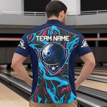 Load image into Gallery viewer, Custom Camo Pink &amp; Teal Bowling Jersey Bowling Team League Shirt Quarter-Zip for Men Women QZT665