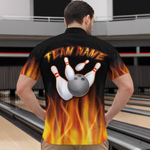 Load image into Gallery viewer, Personalized Bowling Jersey with Name and Team Name Bowling Team Jersey Bowling Quarter-Zip Shirt for Men QZT17