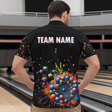 Load image into Gallery viewer, Custom Colorful Dandelion Bowling Shirt Bowling Team Jersey Quarter-Zip Bowling Performance QZT672