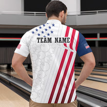 Load image into Gallery viewer, American Flag Bowling Shirts for Men Women Team Bowling Shirt Patriotic Bowling Shirt MBL08