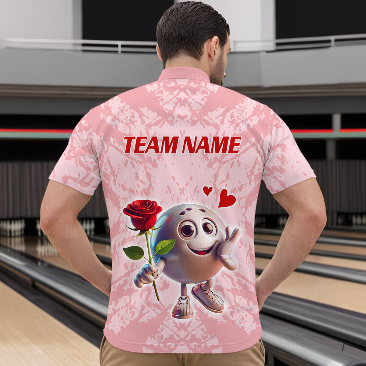 Custom Bowling Shirt for Couples 1/4 Zip Bowling Shirts Sympathy Shirt for Men Women QZT610