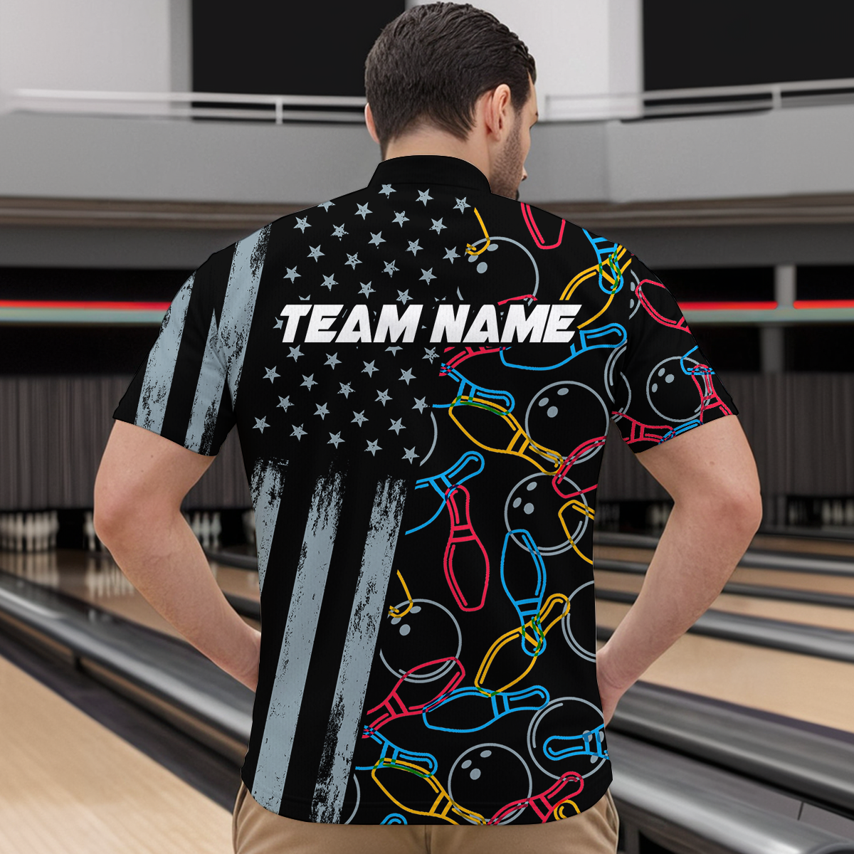 Customize Bowling Shirts for Men Women and Team Bowling Polo & 1/4 Zip Shirt MBL52
