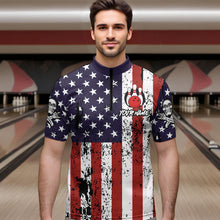 Load image into Gallery viewer, US Patriotic Bowling Shirts Custom American Bowling Jersey for Men Women Team MBL62