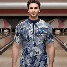 Load image into Gallery viewer, Custom Bowling League Shirts For Men with Name, Personalized Bowling Team Jerseys HNT41