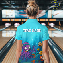 Load image into Gallery viewer, Custom Octopus Bowling Shirt for Team Bowling Jersey for Women Bowling Accessories QZT769