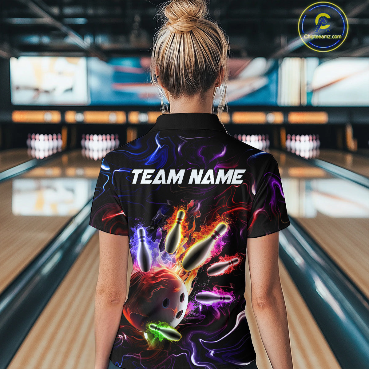 Custom Colorful Bowling Team Shirt for Women Bowling League Jersey Bowlers Gift QZT728
