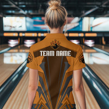 Load image into Gallery viewer, Personalized Bowling Jersey Custom Bowling Team Jersey Bowling Quarter-Zip Shirt for Women QZT23