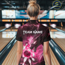 Load image into Gallery viewer, Custom Dragon Bowling Shirt Pink Thunder Bowling Jersey for Men Women Team MBL82