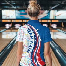 Load image into Gallery viewer, Patriotic Bowling Shirt for Men Women Team Custom Bowling Polo Shirt &amp; 1/4 Zip Shirts MBL22