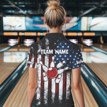 Load image into Gallery viewer, American Flag Bowling Shirts Unisex Custom 1/4 Bowling Team Jersey For Men &amp; Women BDT479