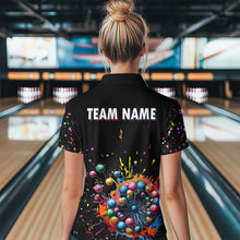 Load image into Gallery viewer, Custom Colorful Dandelion Bowling Shirt Bowling Team Jersey Quarter-Zip Bowling Performance QZT672