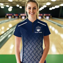 Load image into Gallery viewer, Custom Bowling League Shirts For Women with Name, Personalized Bowling Team Jerseys HNT35