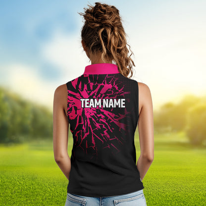 Pink Golf Polo Shirt Custom Golf Shirts for Men and Women Team Golf Apparel MMG58
