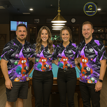 Load image into Gallery viewer, Custom Funny Purple Chicken 8 Ball Pool Billiard Shirt for Women Polo &amp; 1/4 Zip, Billiard Team Jerseys NNT148