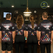 Load image into Gallery viewer, Red Grunge Eagle 8 Ball Billiard Pool Shirt For Men Custom Claws Billiard Attire Team Jersey NYN3063