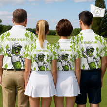 Load image into Gallery viewer, Funny Pickles Mens Golf Polo Shirt, Matching Golf Polo, Argyle Pattern Golf Shirts For Mens NBT611