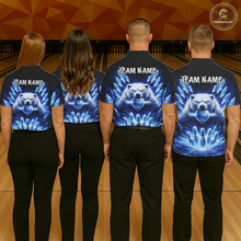 Load image into Gallery viewer, Custom Polar Beer Bowling Shirt for Men Ice Bowling Jersey Polo &amp; 1/4-Zip Bowling Uniform for Team QZT972