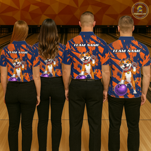 Load image into Gallery viewer, Custom Pitbull Bowling Shirt for Men Bowling Team Jersey Polo &amp; Quarter-Zip QZT1002
