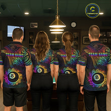 Load image into Gallery viewer, Colorful Rainbow Tribal Billiard Jersey For Men 8 Ball Billiard Uniform Billiard Team Shirts NYN2922