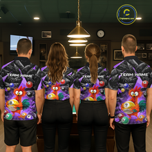 Load image into Gallery viewer, Custom Funny Purple Chicken 9 Ball Pool Billiard Shirt for Women Polo &amp; 1/4 Zip, Billiard Team Jerseys NNT157