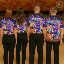 Load image into Gallery viewer, Funny Raccoon Bowling for Men Custom Bowling League Jersey Polo &amp; 1/4-Zip Bowling Outfit QZT903