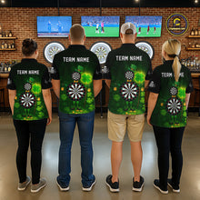 Load image into Gallery viewer, Personalized Funny Dartboard Patrick Day Women Darts Polo Shirts Shamrock Dart Team Gifts NYN2185